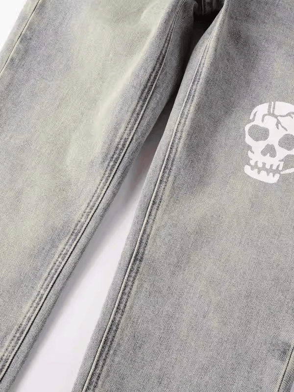 Stone Skull Patch Jeans