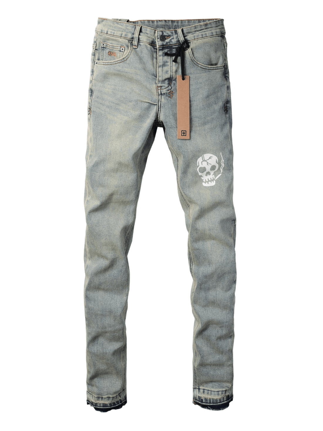 Stone Skull Patch Jeans