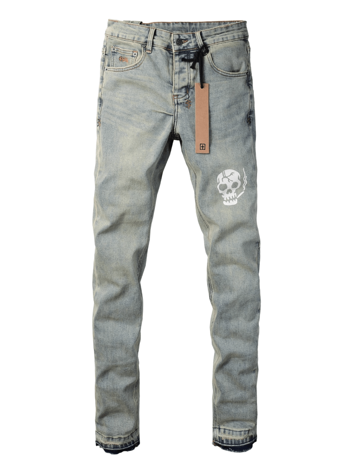 Stone Skull Patch Jeans